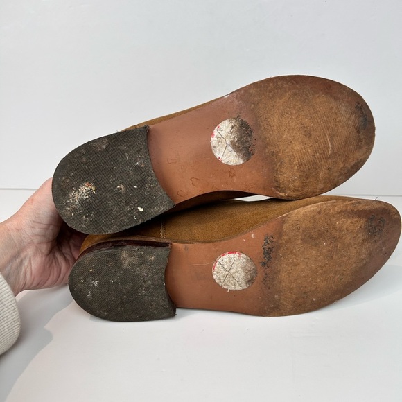 Expression tan low boots, Size 8, faux suede, western cowboy festival - Picture 5 of 7